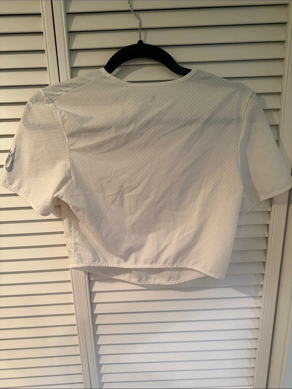 Nike White Women's Cropped Tee